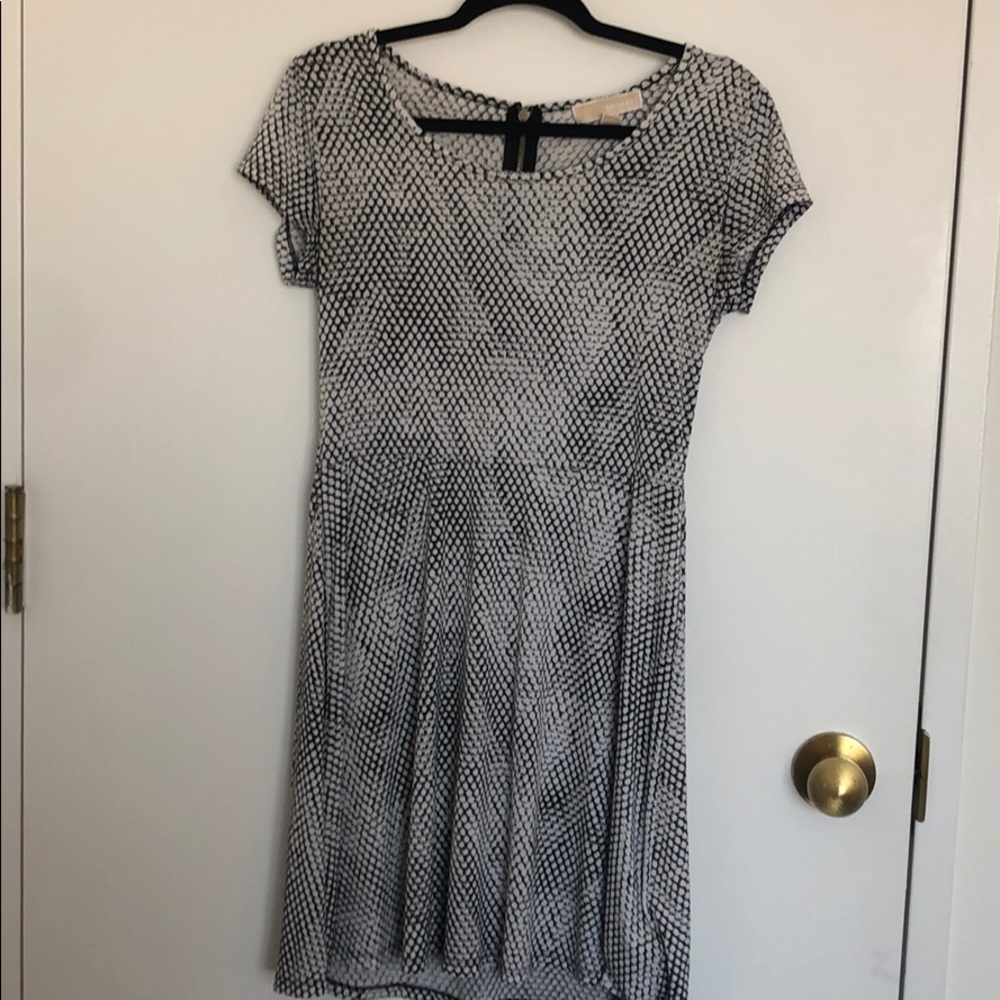 Michael Kors Black White Gray Dress